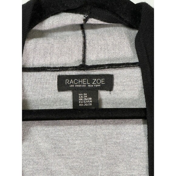 Rachel Zoe Cardigan Sweater Size 3X NWT - Open Front Plus Size Black - Picture 15 of 15
